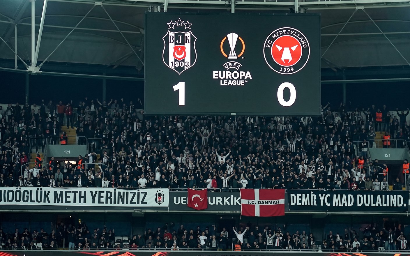 Beşiktaş Midtjylland'ı 1-0 Yendi